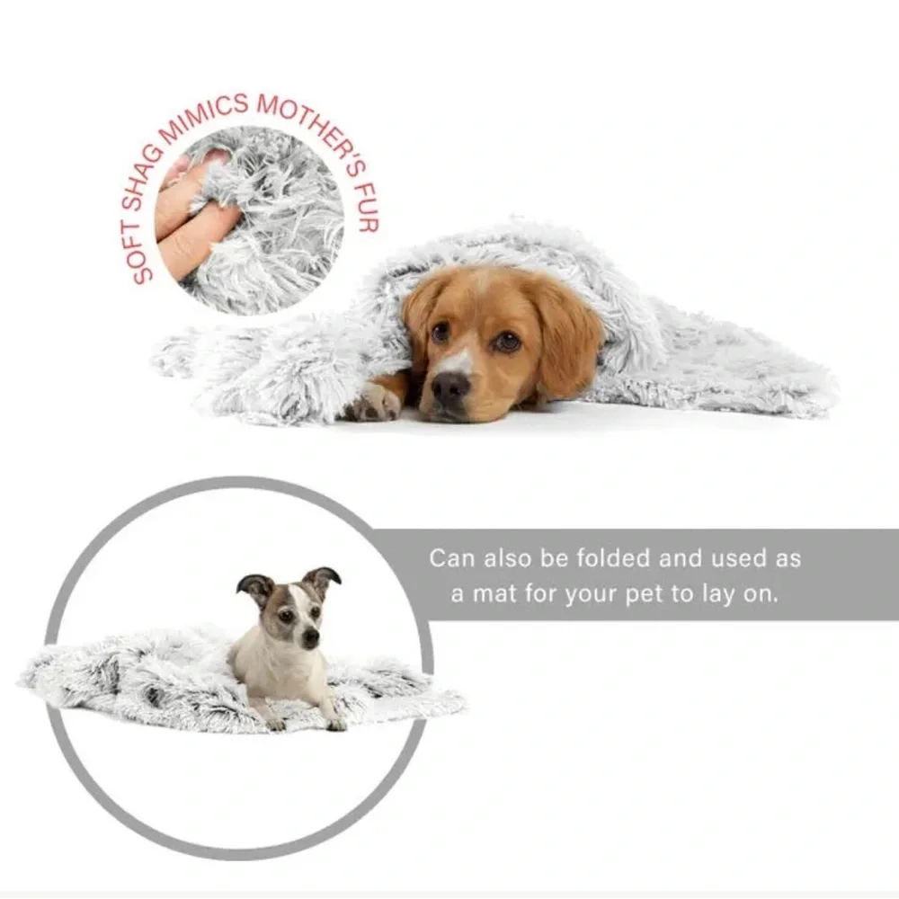 BEST FRIENDS BY SHERI BLANKET SHAG FROST 30X40